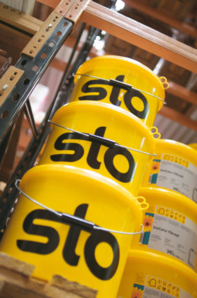 The Sto trademark that is recognised worldwide – the yellow pail.